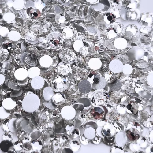 Vista 5 de yantuo Crystal Bedazzler - Kit de diamantes de imitación de cristal transparente con parte trasera plana, tamaños mixtos SS6-SS30 con herramientas