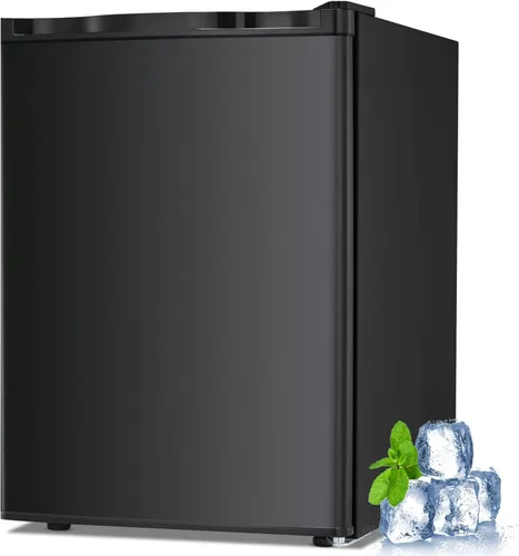 Vista 10 de Congelador vertical pequeño de 1.1 pies cúbicos, mini congelador compacto con estantes extraíbles, termostato ajustable, bisagra de puerta