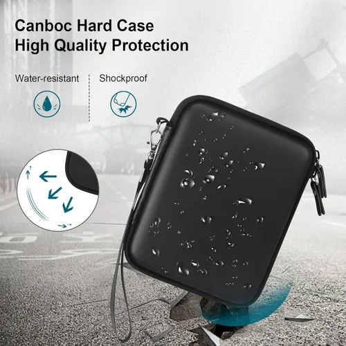 Vista 4 de Canboc Carrying Case for G350/ RG40XXV/ RG406V/ RG405V Retro Handheld Game Console, RG40XXV Video Gaming Console Storage Box, Mesh Pocket fits