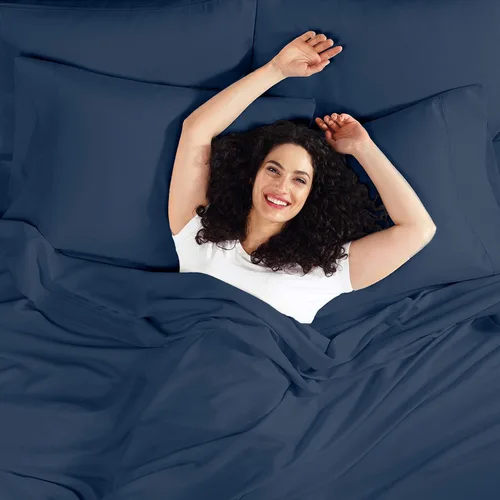 Vista 60 de Empyrean - Juego de 2 sábanas bajeras de tamaño individual, microfibra ultrasuave, bolsillo profundo, se adapta a colchones de 14 a 16 pulgadas