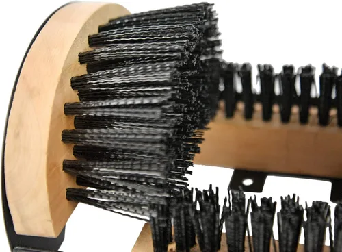 Vista 5 de HOME-X - Cepillo de limpieza para botas y raspador, cepillo de limpieza de zapatos, cepillo de limpieza para botas al aire libre, montaje en piso, 9