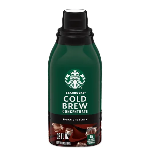 Starbucks Cold Brew Concentrado de café, café helado negro característico, 32 onzas líquidas