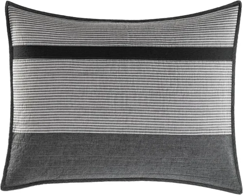 Vista 4 de NAUTICA Colección Vessey Colcha reversible y ligera, 100% algodón, prelavada para mayor comodidad, fácil cuidado, lavable a máquina, individual