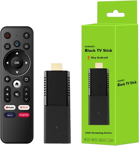 BOXPUT Q3 TV Stick Android 10 TV Stick 2024 2GB RAM 16GB ROM Allwinner H313 Dual WiFi 2.4G/5G 4K HD Smart TV Stick con control remoto por voz BT