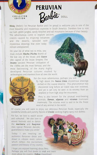 Vista 5 de Peruvian Barbie - Colección Muñecas del Mundo - Edición Coleccionista