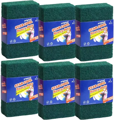 Vista 10 de Esponja de limpieza resistente, sin arañazos, esponja para lavar platos de doble cara, esponja para fregar, para cocina, fregadero, plato, bañera