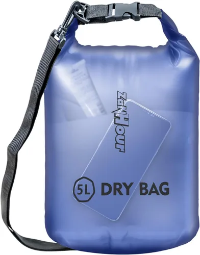 Bolsa impermeable de almacenamiento transparente con tapa enrollable - Bolsa seca de 2 l/5 l/10 l/20 l, adecuada para viajes, natación, kayak,