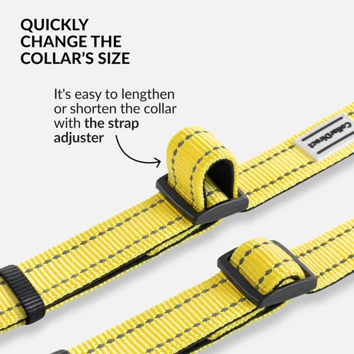 Vista 5 de CollarDirect Reflective Dog Collar for a Small, Medium, Large Dog or Puppy with a Quick Release Buckle - Boy and Girl - Nylon Suitable for Swimming
