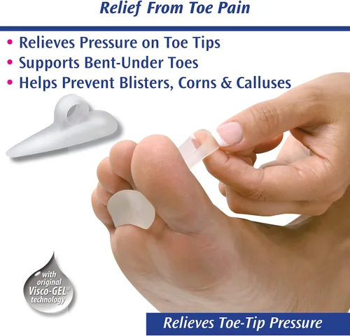 Vista 4 de PediFix Visco-gel - Cojín para dedos de martillo, pequeño derecho