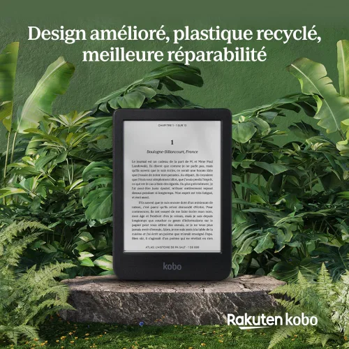 Vista 4 de Kobo Clara BW eReader Pantalla táctil antideslumbrante de 6 pulgadas con ComfortLight PRO Opción de modo oscuro Audiolibros Resistente al