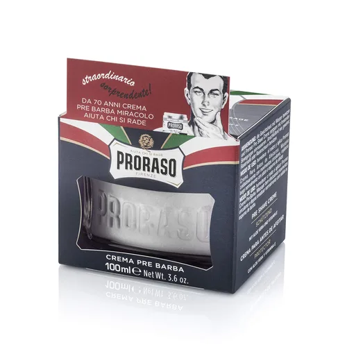 Vista 4 de Proraso Crema acondicionadora para preafeitado para hombres, fórmula protectora para piel seca con vitamina E y aloe vera, 3.6 onzas