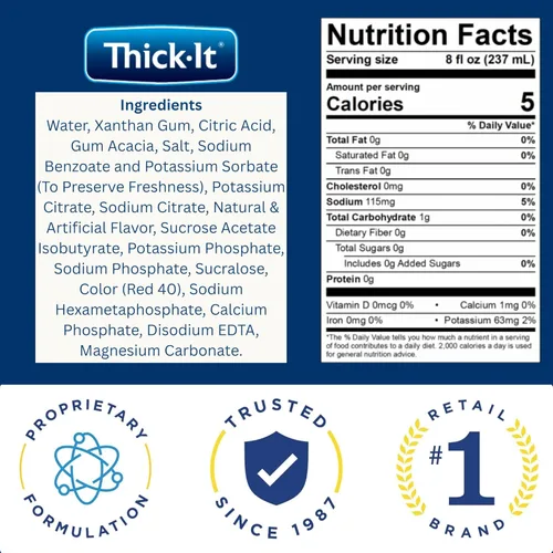 Vista 3 de Thick-It Clear Advantage - Ponche de fruta suave y grueso con electrolitos, consistencia de néctar, ayuda para tragar, hidratación sobre la marcha