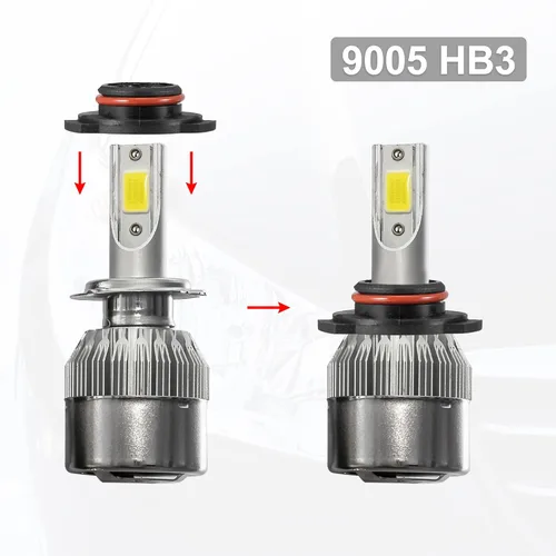 Vista 2 de X AUTOHAUX 2 unids 9005 HB3 LED faro adaptador base bulbo zócalos retenedor universal para coche negro