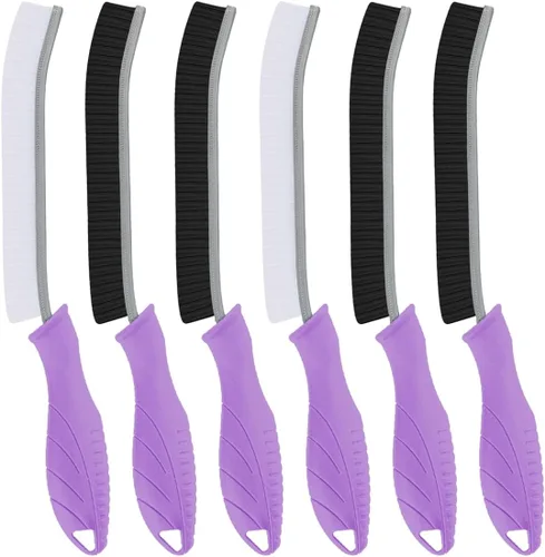 Vista 15 de Cepillo de Limpieza de Hendiduras de Cerdas Duras - Cepillo de Fregar para Espacios Estrechos, Cepillo de Limpieza Pequeño, Cepillo de Lechada