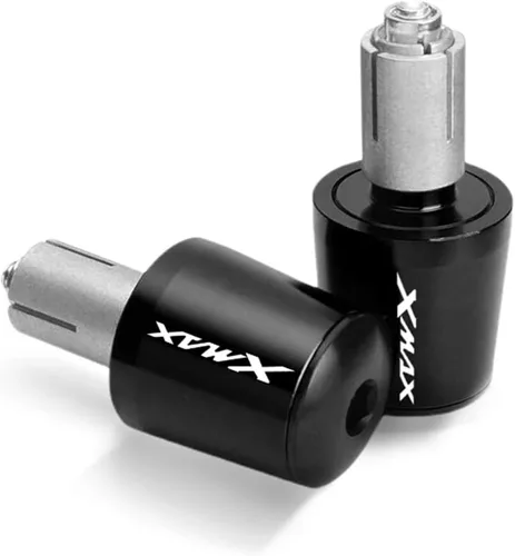 Vista 4 de Motorcycle for Xmax 125 250 300 400 Motorcycle Grip Handle End Handle Cover Shockproof Plug Handle end (Color : Black)