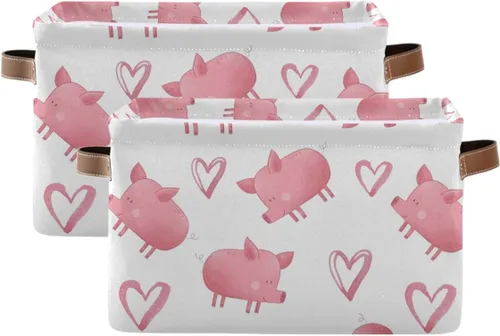 Vista 17 de Cestas de almacenamiento de mármol azul, cesta de almacenamiento rectangular plegable decorativa de tela de lona para el hogar