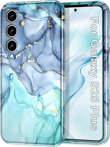 Vista 12 de Btscase para Samsung Galaxy S25, [Probado contra caídas de grado militar] Funda protectora de diseño de patrón de mármol, resistente, delgada