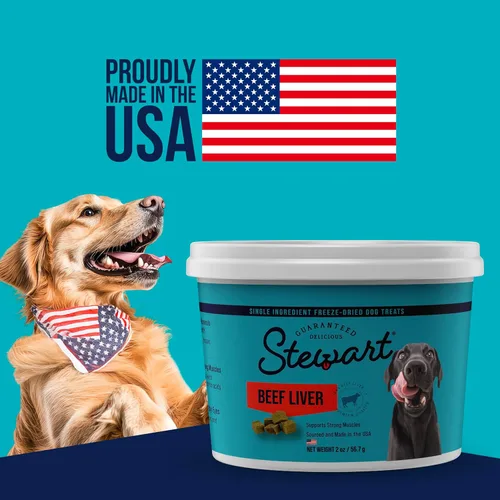 Vista 4 de Stewart Golosinas de Hígado de Res para Perros, 4 oz, ~90 Piezas, Crudas Liofilizadas, Un Solo Ingrediente, Golosinas de Entrenamiento con 50%