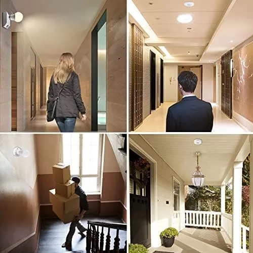 Vista 7 de Accesorios de iluminación 1 unid llevó la lámpara titular de la lámpara del sensor de movimiento infrarrojo PIR Control de sonido Base de la lámpara