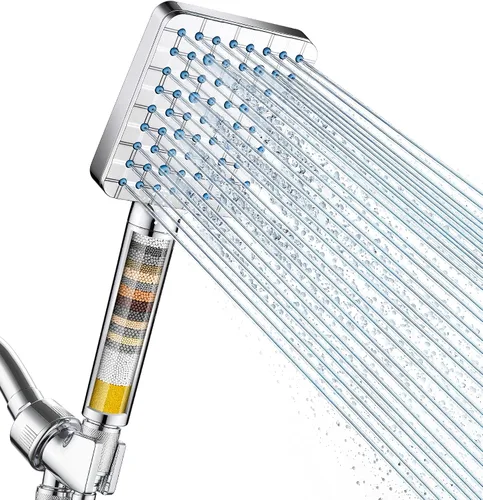 Vista 15 de Cobbe Cabezal de ducha filtrado con portátil, suavizante de agua para agua 1. Cromo