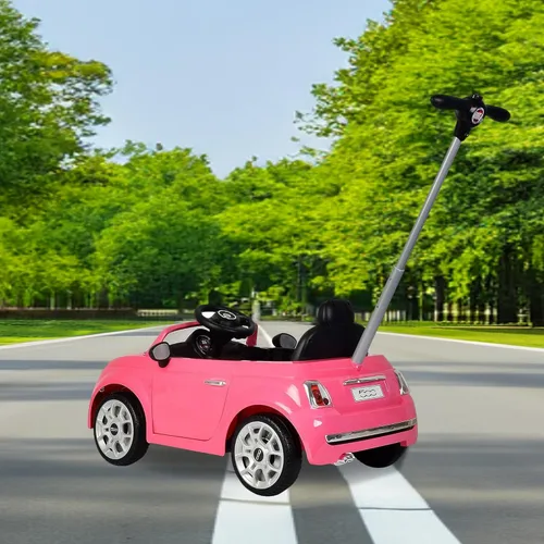 Vista 9 de Best Ride On Cars - Coche para empujar Fiat 500, Rosa, Grande