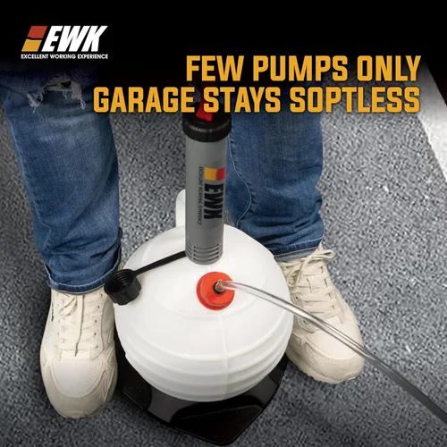 Vista 4 de EWK Bomba extractora de aceite al vacío de 6 litros, extractor de líquido portátil, bomba de cambio de aceite para automoción, barco marino, moto