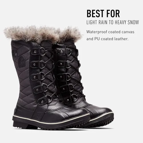 Vista 3 de SOREL Tofino II - Botas de invierno con aislamiento impermeable y cuello de piel sintética, para mujer