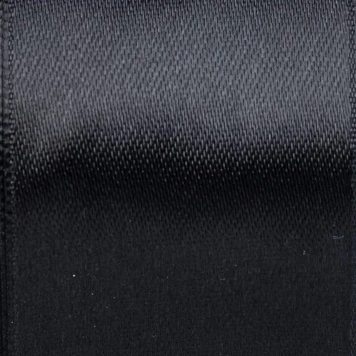 Vista 3 de Craft County - Cinta de satén de doble cara de 1 pulgada - Negro - 25 yardas (75 pies) - Ideal para proyectos de manualidades, envoltura, bodas