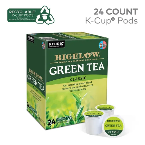 Vista 3 de Bigelow Green Tea Keurig Cápsulas K-Cup de una sola porción, 24