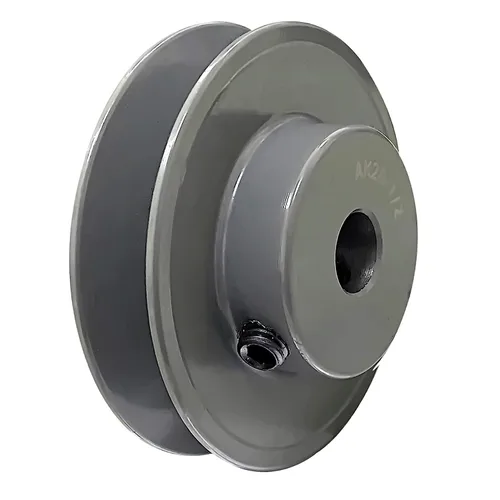 Vista 5 de 2.85 "OD 1/2" agujero único ranura V-correa polea, AK28-1/2 V-correa polea, hierro fundido, gris, una sección de correa, para V-Belt