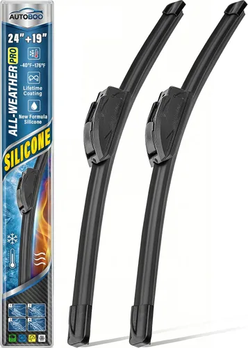 Vista 27 de AUTOBOO Limpiaparabrisas de silicona profesional de 16 + 16 pulgadas
