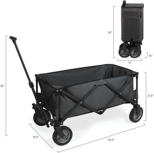 Vista 8 de Picnic TIME NCAA Unisex-Adult NCAA Adventure Wagon Portable Utility Wagon