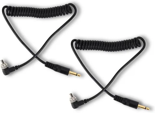 Cable de sincronización de PC flash macho de 0.138 in, 2 unidades de 11.8-31.5 in/11.8-31.5 pulgadas, cable de sincronización flash macho con