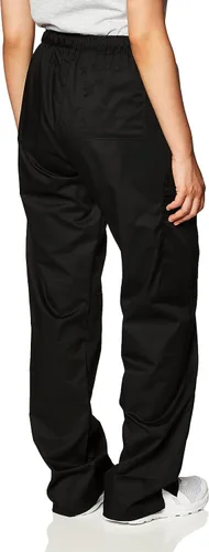 Vista 3 de WonderWink, pantalones elásticos resistentes para mujer de Wonderwork, talla petite plus Negro