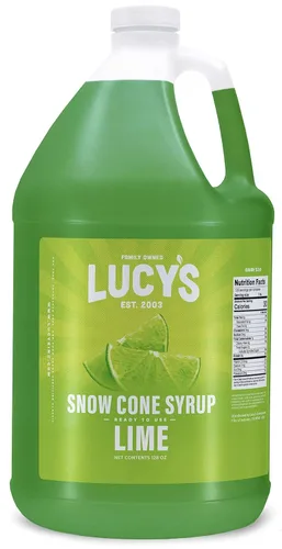 Vista 11 de Lucy's Family Owned – Jarabe para cono de nieve de raspado – 1 galón (128 onzas)