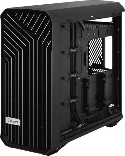 Vista 16 de Fractal Design Torrent Black - Panel lateral sólido - Rejilla abierta para máxima entrada de aire - Dos PWM de 7.087 in y tres ventiladores de 5.512