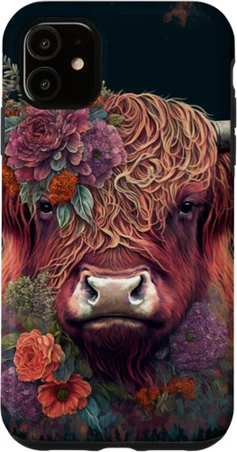 Vista 8 de Western Boho Highland Cow Farmer Cows Lover Case for iPhone 17