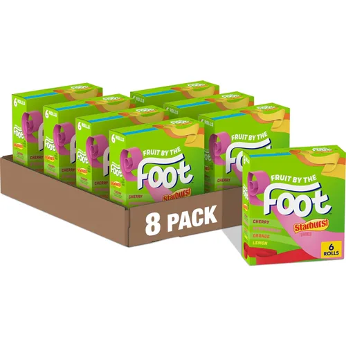 Vista 19 de Fruit by the Foot Snacks con sabor a frutas, teñido anudado de bayas, 4.5 onzas, 6 unidades (paquete de 8)