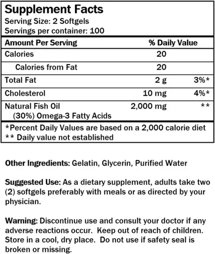 Vista 7 de NCB Technology Omega 3 Aceite de pescado 1000 mg cápsulas blandas con EPA y DHA Suplementos de aceite de pescado Omega 3 Aceite de pescado