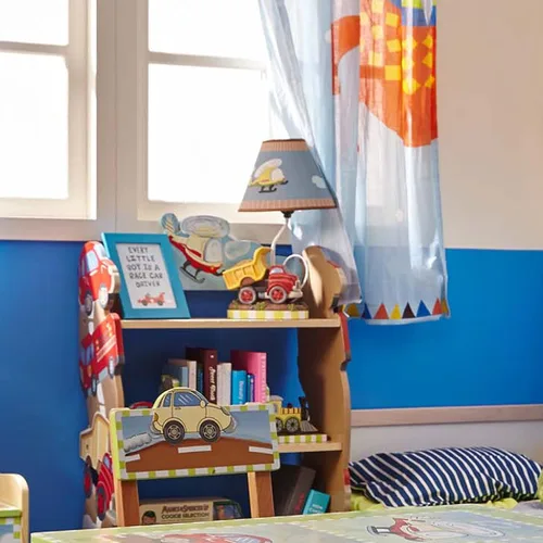 Vista 6 de Fantasy Fields Lámpara de mesa pequeña para niños, lámpara de camión, lámpara de automóvil para habitación de niños con base de camión