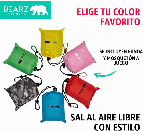 Vista 5 de Manta de bolsillo – Manta de playa impermeable a prueba de arena, manta de picnic impermeable, plegable, ligera y compacta para senderismo, camping