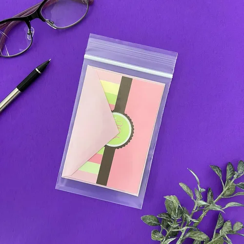 Vista 3 de Plymor Bolsas de plástico resistentes reutilizables con cierre de 4 x 6 pulgadas 4 Mil