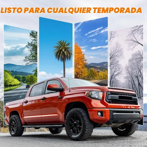 Vista 9 de Conjunto de parrilla delantera compatible con Tundra 2ª generación 2014-2021, parrilla de ABS estilo TRD sin luz para modificación personal/taller
