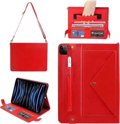 Vista 255 de Funda tipo bolso para iPad mini de 5ª/4ª/3ª/2ª/1ª generación de 7.9 pulgadas, Techcircle funda ligera tipo folio con soporte bandolera con billetera