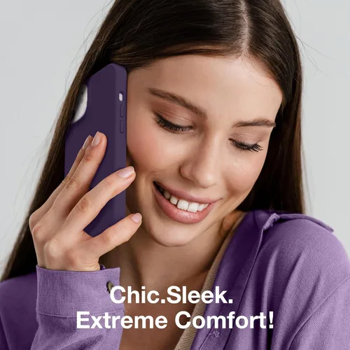 Vista 619 de GONEZ Funda magnética para iPhone 14, compatible con Magsafe, con protector de pantalla + protector de cámara, forro de microfibra antiarañazos