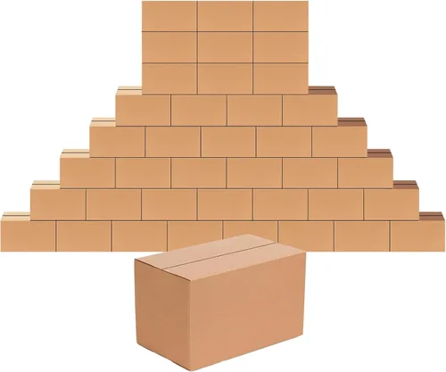 Vista 48 de Edenseelake Paquete de 40 cajas de envío de 6 x 6 x 6 pulgadas, cajas de cartón pequeñas para embalaje, mudanza, correo, color marrón