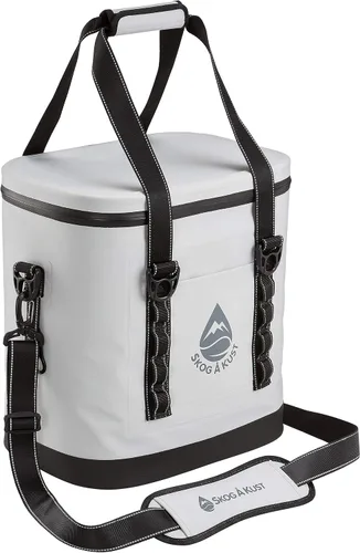 Vista 11 de Skog Å Kust ChillSåk Soft Cooler Bags Flip 24 Can Gris Oscuro
