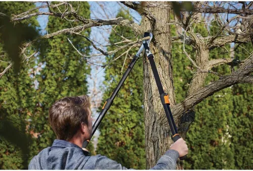 Vista 6 de Fiskars - 91686935J Tijera de poda extensible Power-Lever de 25 pulgadas, Azul