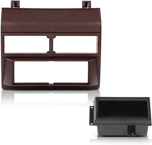 Vista 10 de Kit de moldura para salpicadero de radio estéreo de coche G-PLUS Compatible con Chevy GMC Crew Cab Dually 1992-1994 GMK333BU, GMP333, GM1482GRB