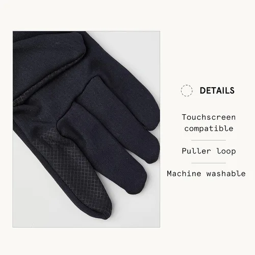Vista 4 de Hestra Touch Point Active Liner - Lavable a máquina, forro compatible con pantalla táctil para capas adicionales o como un guante fino marino